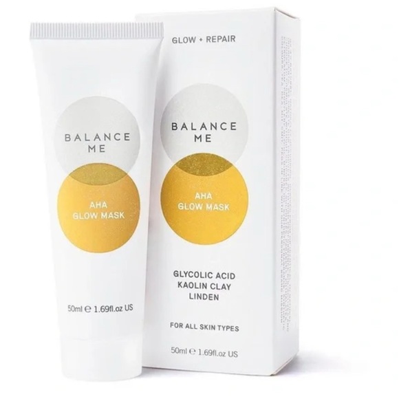 Balance Me Other - Balance Me Glycolic Acid Kaolin Clay Linden Glow Mask 50 mL